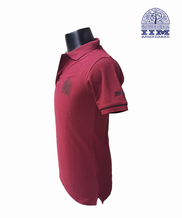 Polo Dual Tone Maroon With Black